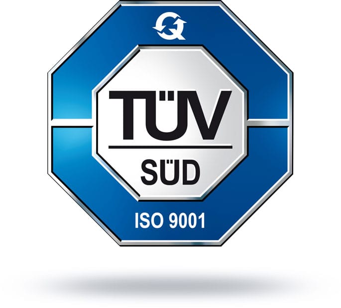 TÜV Zertifikat ISO 9001